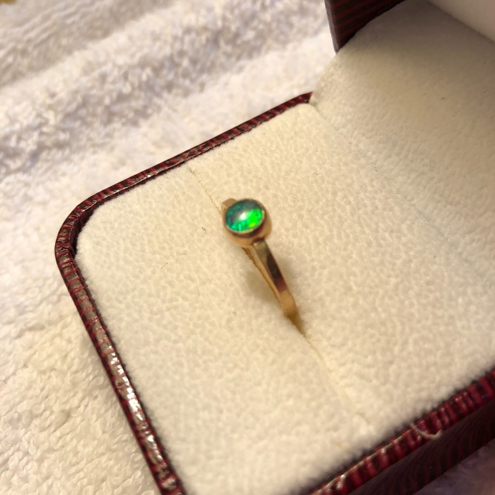 Gold Opal ring